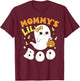 Mommy's Lil' Boo Baby Girls Toddler Halloween Cute Boo Ghost T-Shirt - T-Shirt | Maroon
