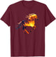 Funny running Fire Horse for burning Horse love T-Shirt - T-Shirt | Maroon