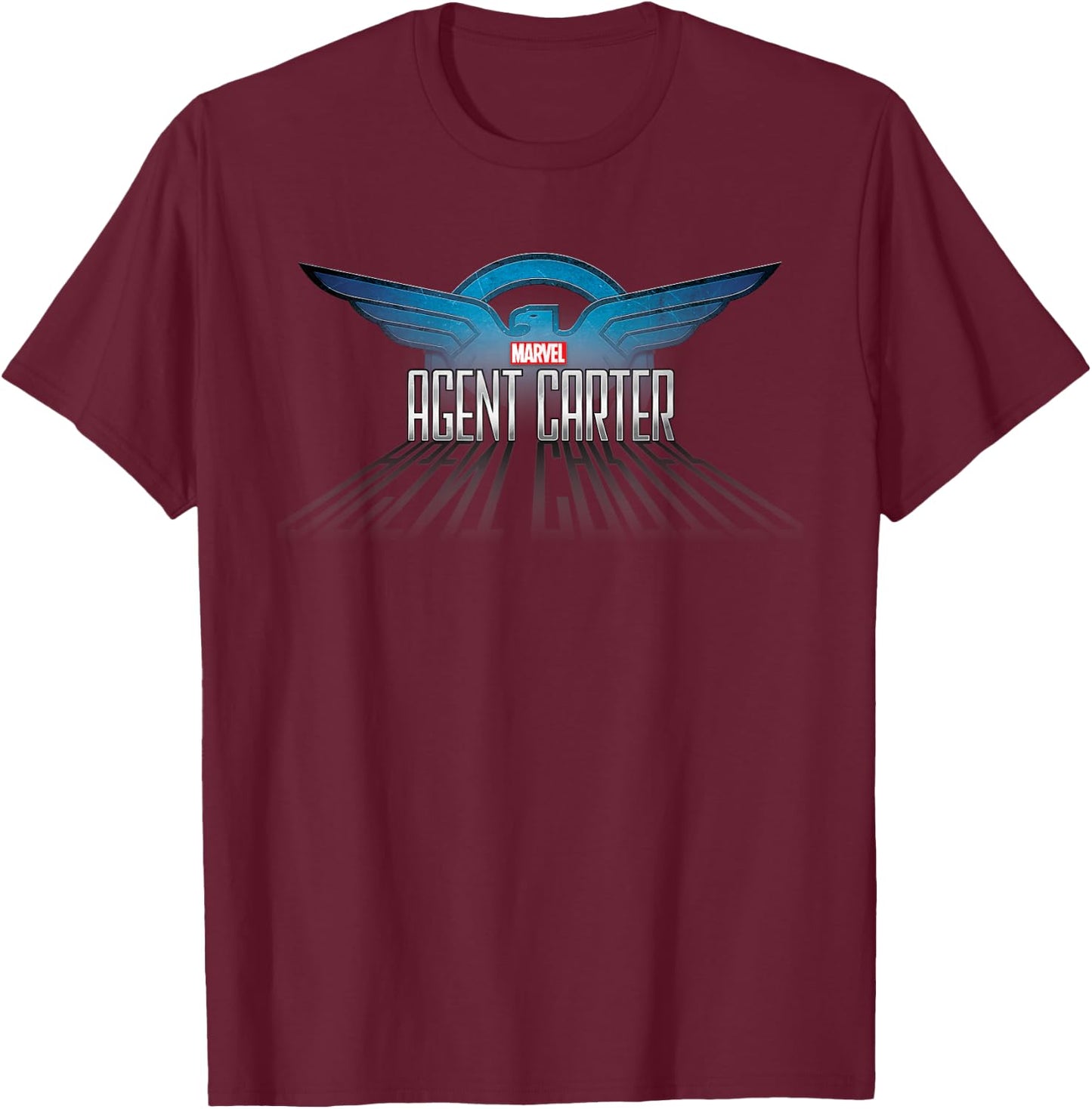 Marvel Agent Carter Series Logo T-Shirt - T-Shirt | Maroon