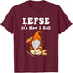Lefse It's How I Roll Christmas T-Shirt - T-Shirt | Maroon