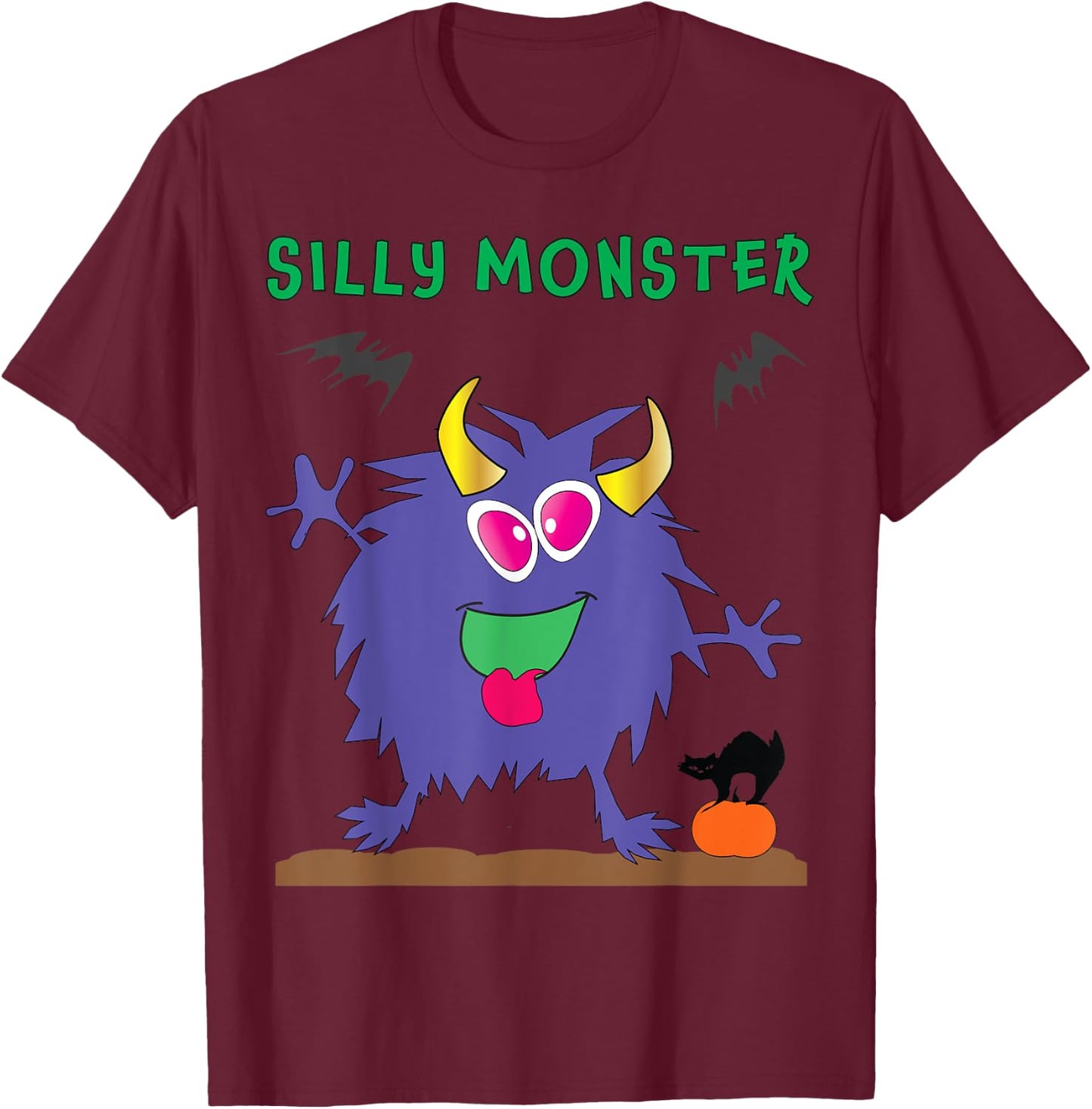 Silly Monster T-Shirt - T-Shirt | Maroon