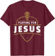 Guitar Playing For Jesus - Christian Guitarist T-Shirt - T-Shirt | Maroon