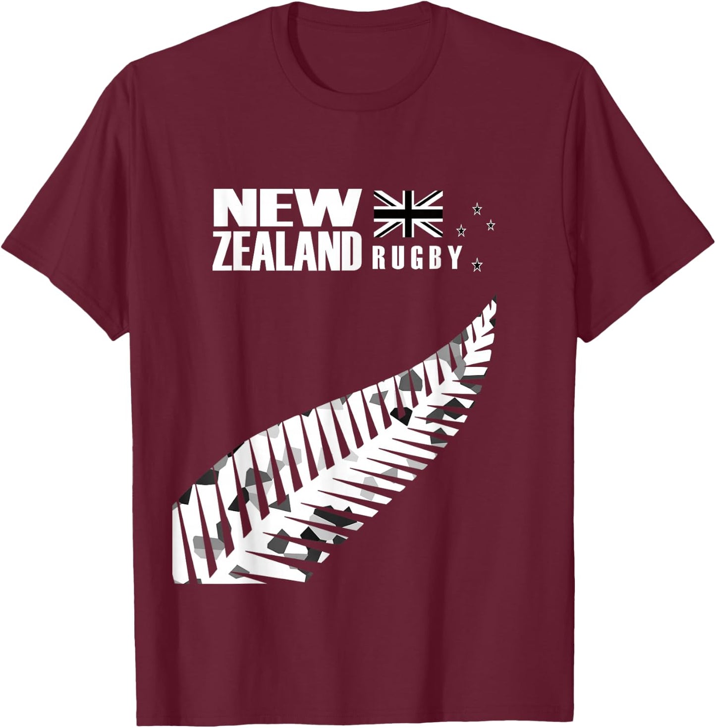 New Zealand Rugby Fan Haka T-Shirt - T-Shirt | Maroon