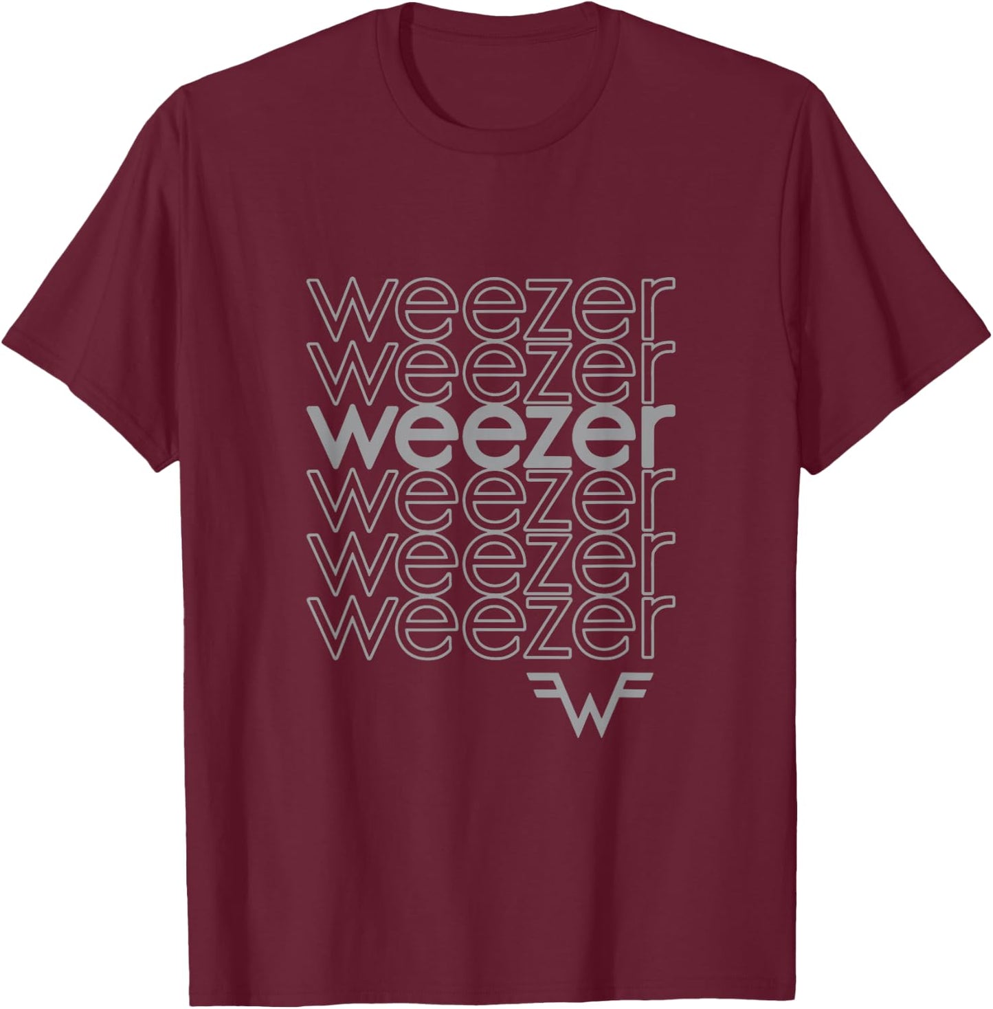 Weezer - Thank You T-Shirt - T-Shirt | Maroon