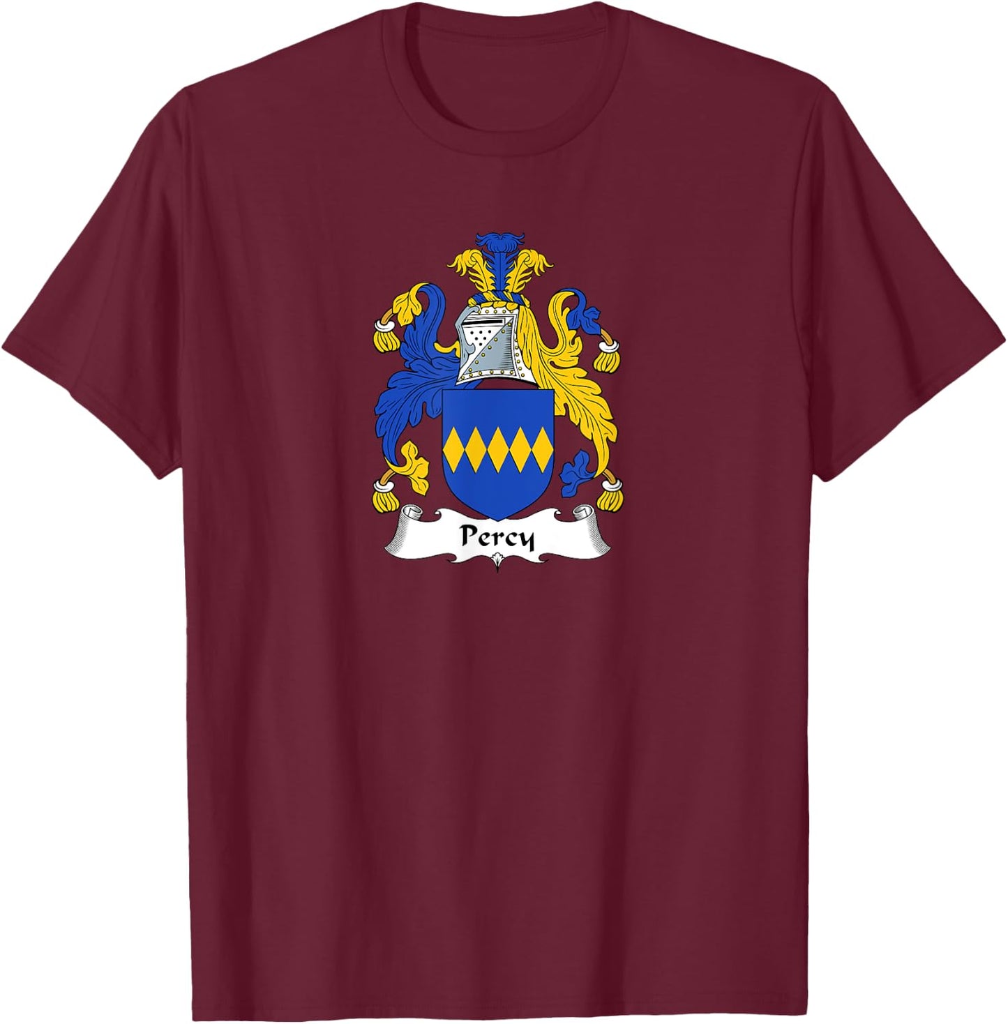 Percy Coat of Arms - Family Crest Shirt T-Shirt - T-Shirt | Maroon
