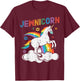 Jewnicorn Jew Unicorn Mask Chanukah Hanukkah Quarantine Gift T-Shirt - T-Shirt | Maroon