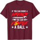 If You Can Dodge A Wrench You Can Dodge A Ball Dodgeball T-Shirt - T-Shirt | Maroon