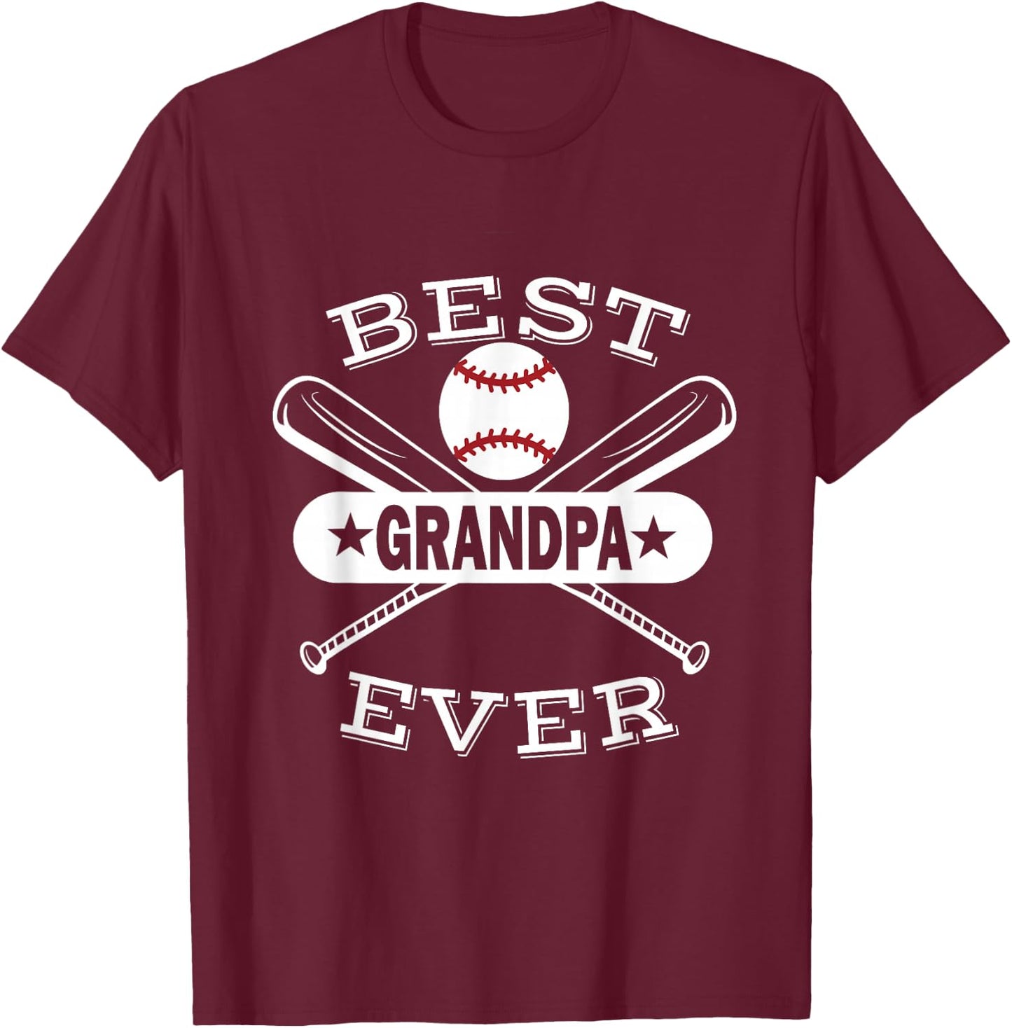 Best Baseball Grandpa Grandson Ball Sport Player Grandfather T-Shirt - T-Shirt | Maroon