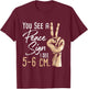 You See A Peace Sign - Midwife Midwifery Doula Gynecologist T-Shirt - T-Shirt | Maroon