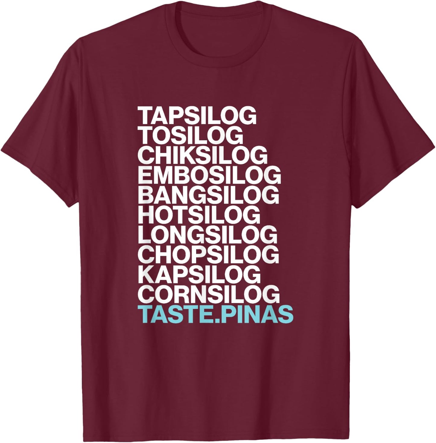 Team Manila Silog Filipino Food T-Shirt - T-Shirt | Maroon