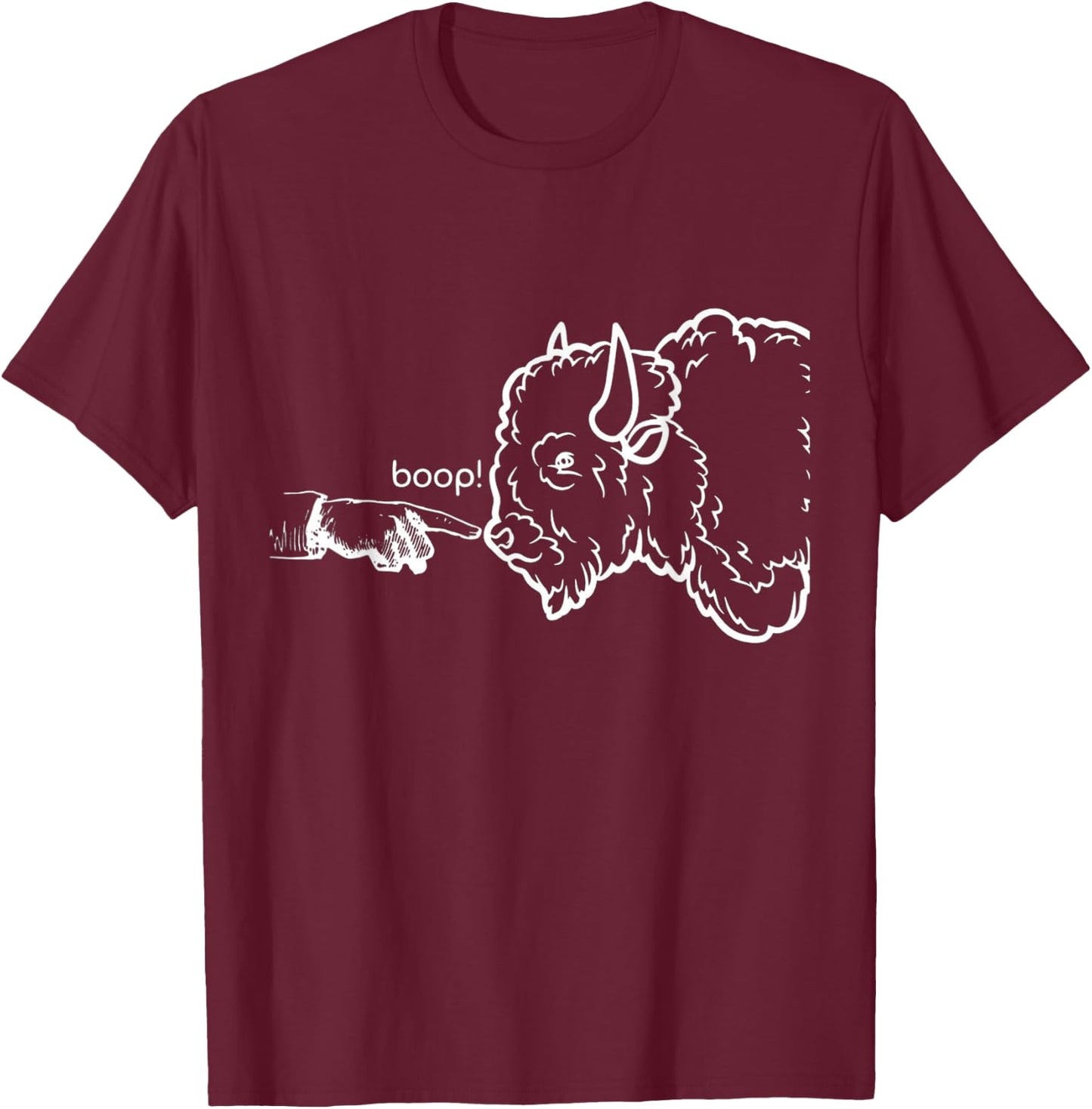 Boop the Nose T-Shirt - T-Shirt | Maroon