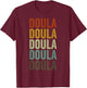 Doula Retro Gifts Doula Retro Black Small Classic Fit Short Sleeve -Kids T-Shirt - T-Shirt | Maroon