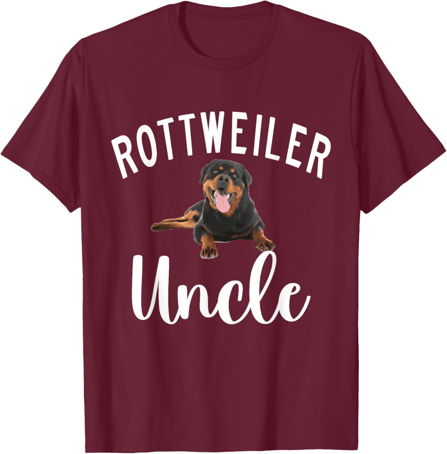 Rottweiler Uncle T-Shirt - T-Shirt | Maroon