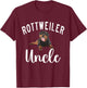 Rottweiler Uncle T-Shirt - T-Shirt | Maroon