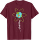 Funny Flower Earth Day Everyday Women Girl Kids T-Shirt - T-Shirt | Maroon