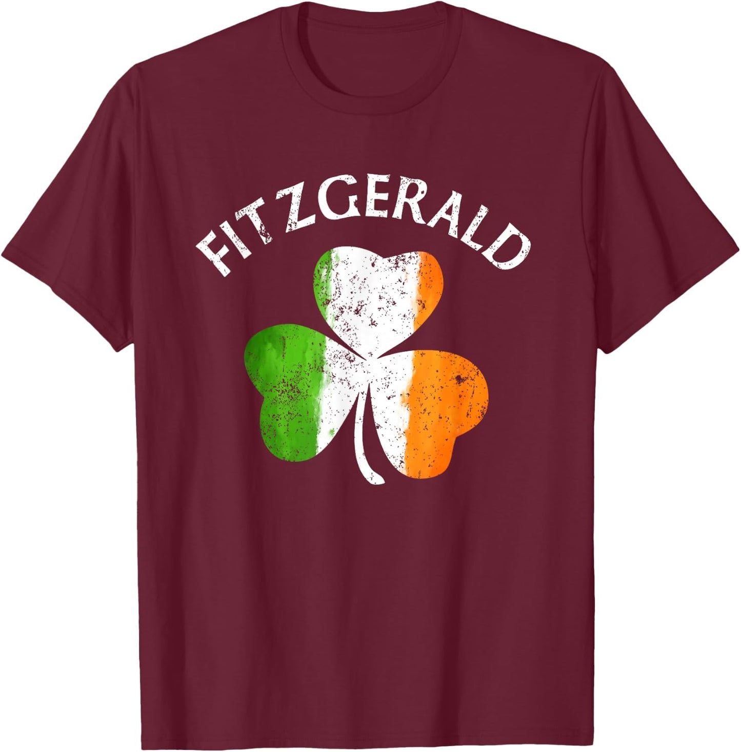 Fitzgerald Irish Family Name T-Shirt - T-Shirt | Maroon