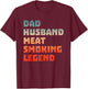 Meat Smoker Smoking Meat Grilling Barbecue Lover BBQ Party T-Shirt - T-Shirt | Maroon