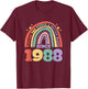 Making the world a better place since 1988, 1988 Birthday T-Shirt - T-Shirt | Maroon
