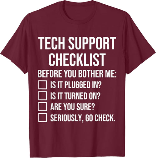 Tech Support Checklist Funny Helpdesk