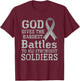 Lung Cancer Fighter Christian Gift Lung Cancer Awareness T-Shirt - T-Shirt | Maroon