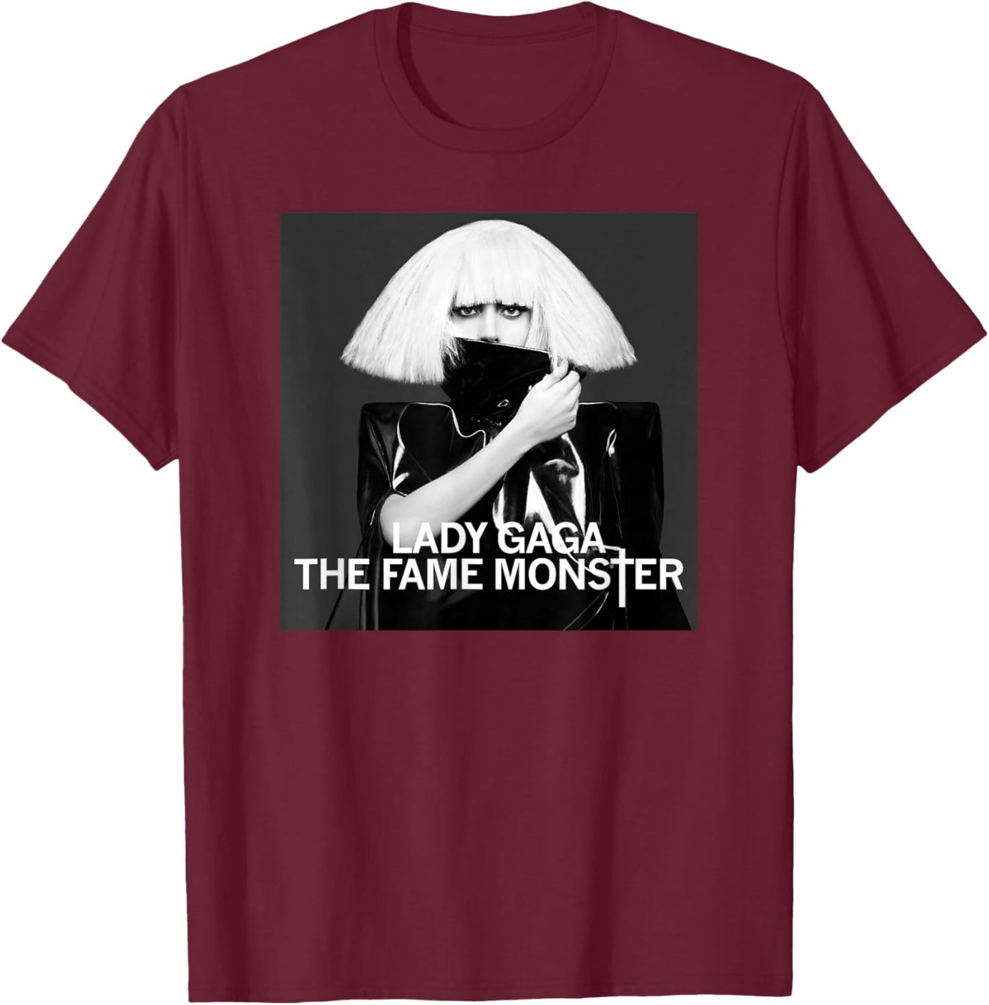 Official Lady Gaga The Fame Monster T-Shirt - T-Shirt | Maroon