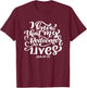 I Know That My Redeemer Lives Scripture Bible Verse Women T-Shirt - T-Shirt | Maroon