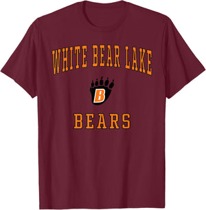White Bear Lake High School Bears T-Shirt - T-Shirt | Maroon