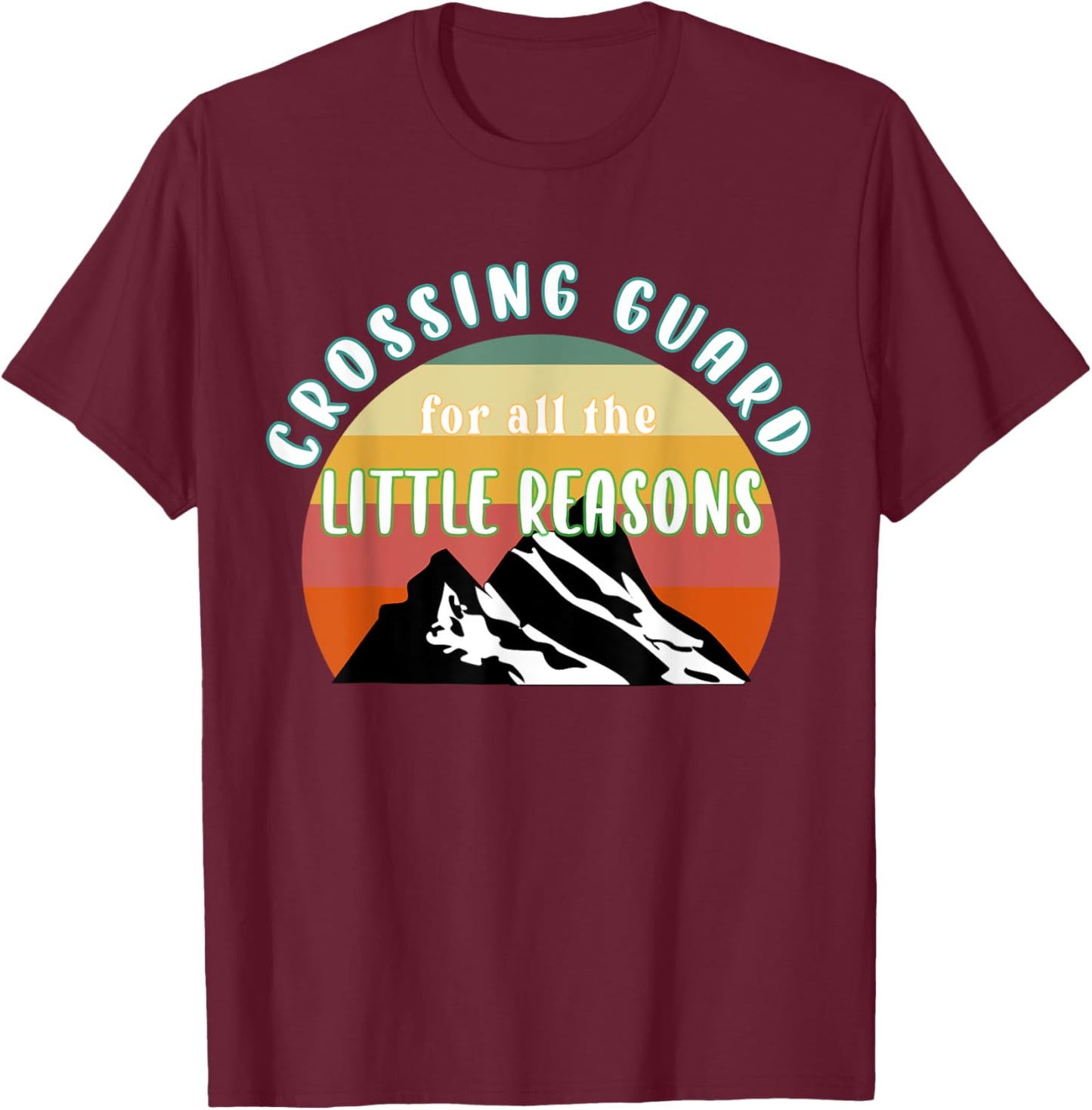 School Crossing Guard Appreciation Crosswalk Attendant Gift T-Shirt - T-Shirt | Maroon