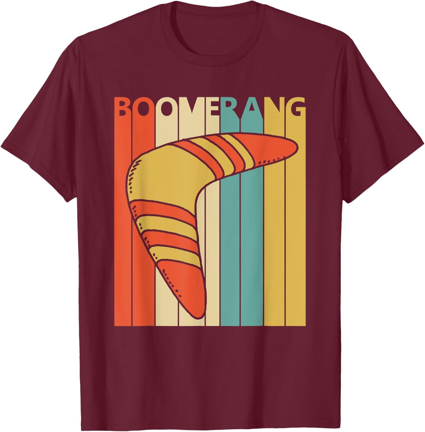 Vintage Boomerang T-Shirt - T-Shirt | Maroon
