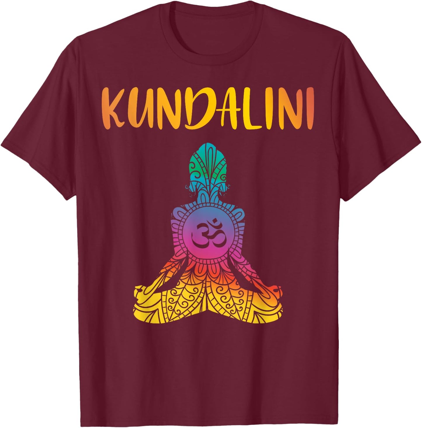 Kundalini Yoga Sat Nam Chakra Meditation Hindu Spirituality T-Shirt - T-Shirt | Maroon