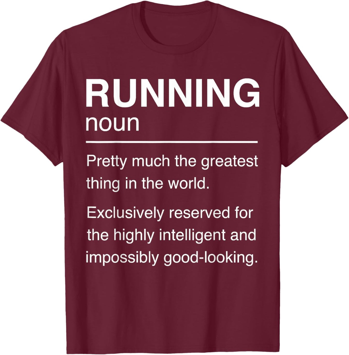 Running Definition Runner Cross Country Trail Mountain Run T-Shirt - T-Shirt | Maroon