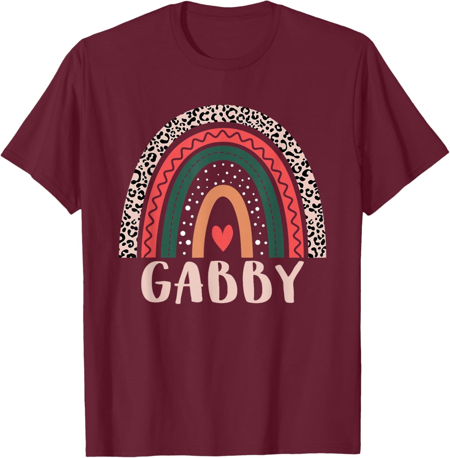 Gabby Rainbow Grandma Grandmother Women Mothers Day Gabby T-Shirt - T-Shirt | Maroon