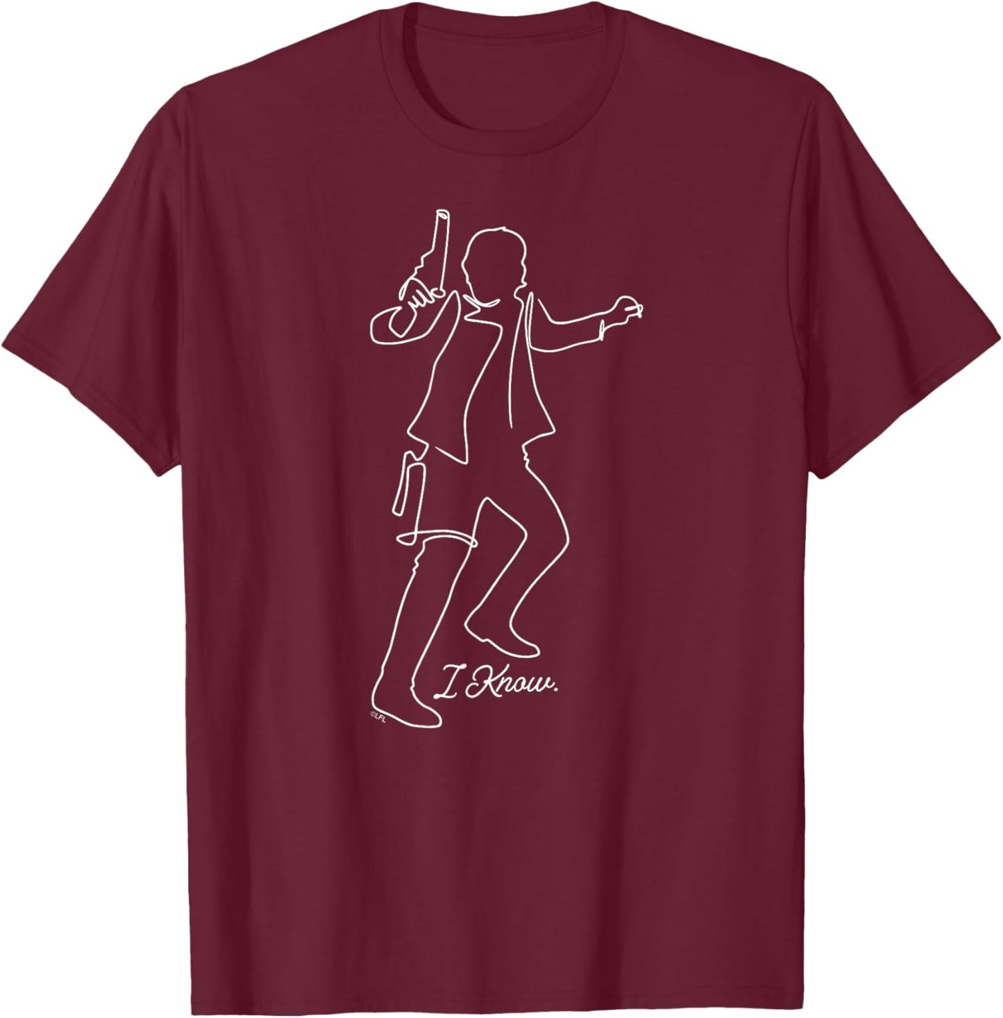 Star Wars Han Solo I Know Couples Valentine’s Day Love T-Shirt - T-Shirt | Maroon
