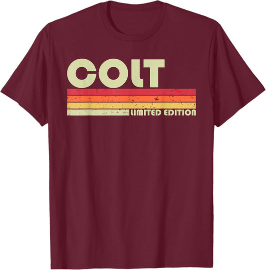COLT Gift Name Personalized Funny Retro Vintage Birthday T-Shirt - T-Shirt | Maroon
