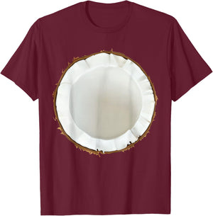 Coconut Shirt Adult Kids Men Women Coconut Costume T-Shirt - T-Shirt | Maroon