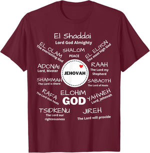 Jehovah T-Shirt - T-Shirt | Maroon