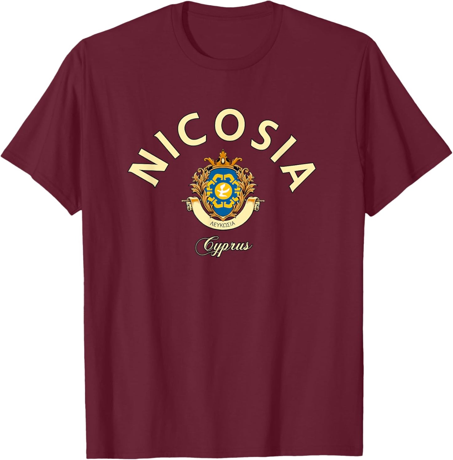 Nicosia Cyprus, Nicosia trip, Cyprus Capital T-Shirt - T-Shirt | Maroon