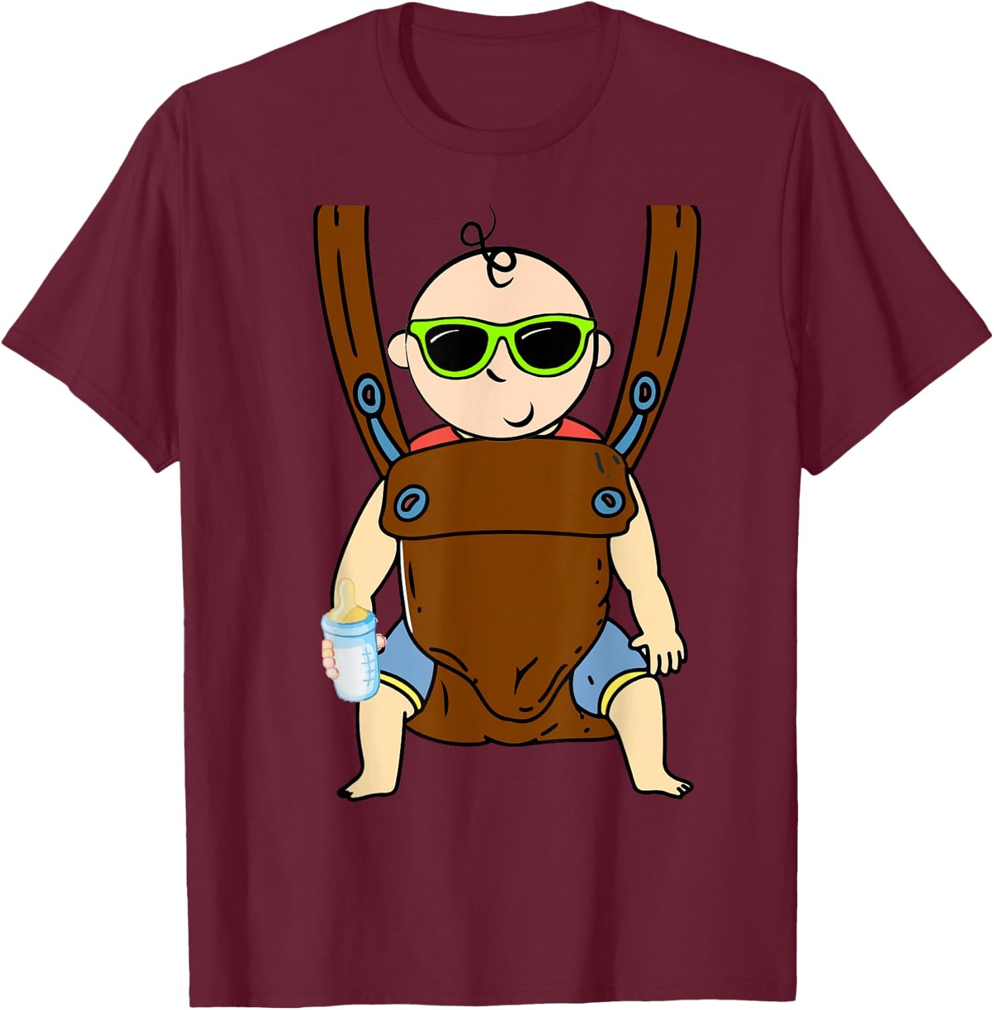 Diaper Party For Dad To Be New Baby Funny Man Shower T-Shirt - T-Shirt | Maroon