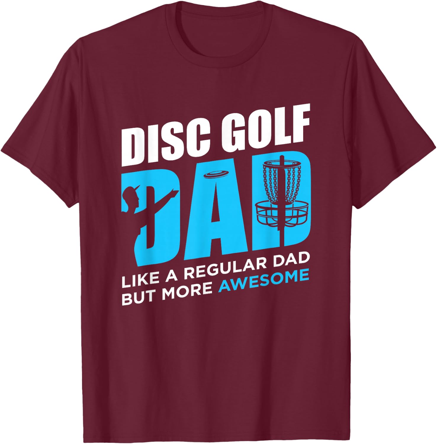 Disc Golf Vintage Funny Disc Golfing Dad Lover Player Gift T-Shirt - T-Shirt | Maroon