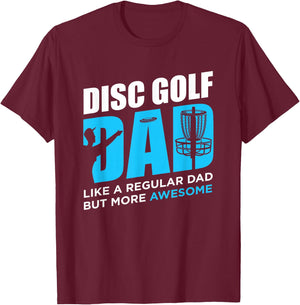 Disc Golf Vintage Funny Disc Golfing Dad Lover Player Gift T-Shirt - T-Shirt | Maroon