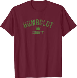 Humboldt County California Hemp Farmer Grower T-Shirt - T-Shirt | Maroon