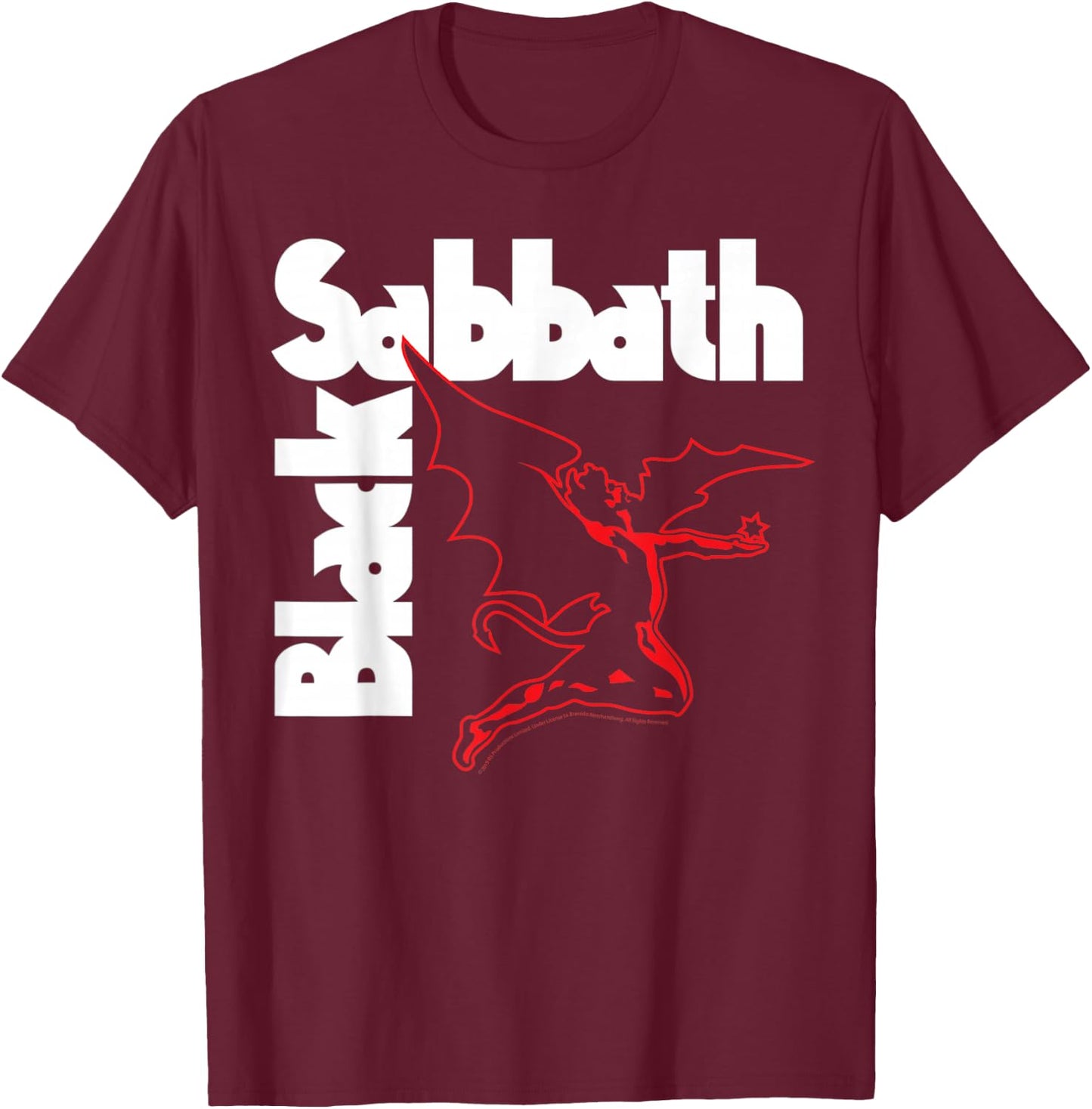 Black Sabbath Official Creature T-Shirt - T-Shirt | Maroon