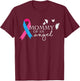Mommy of an Angel National Pregnancy and Infant Loss T-Shirt - T-Shirt | Maroon