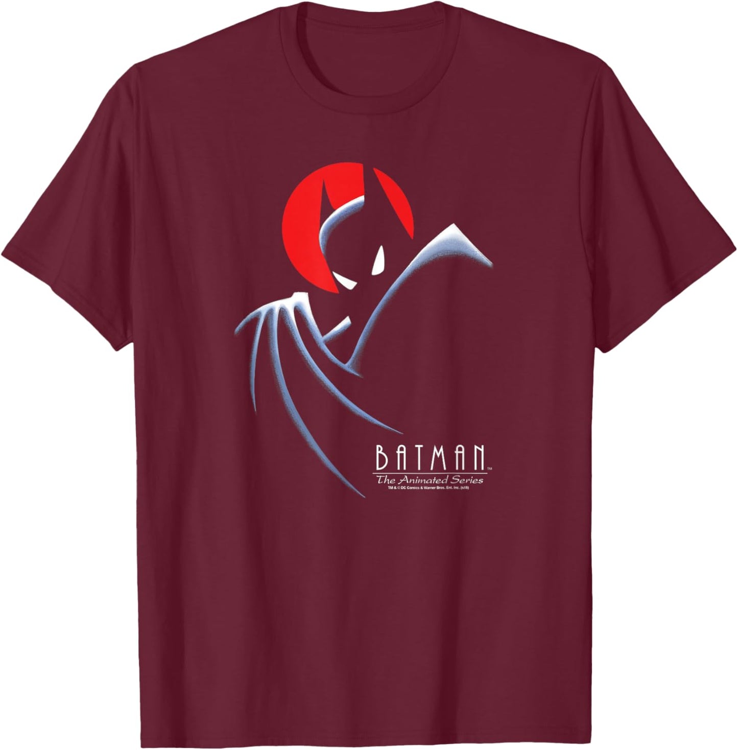 Batman: The Animated Series Behind The Cape T-Shirt - T-Shirt | Maroon