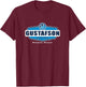 Aura Apparel Fargo Gustafson Motors Movie - Black, Adult, , Short Sleeve, Small, Classic Fit, Cotton Blend T-Shirt - T-Shirt | Maroon