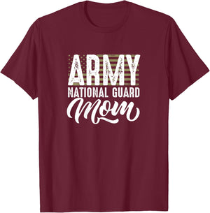 Army National Guard mom of Hero Military T-Shirt - T-Shirt | Maroon