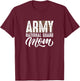 Army National Guard mom of Hero Military T-Shirt - T-Shirt | Maroon