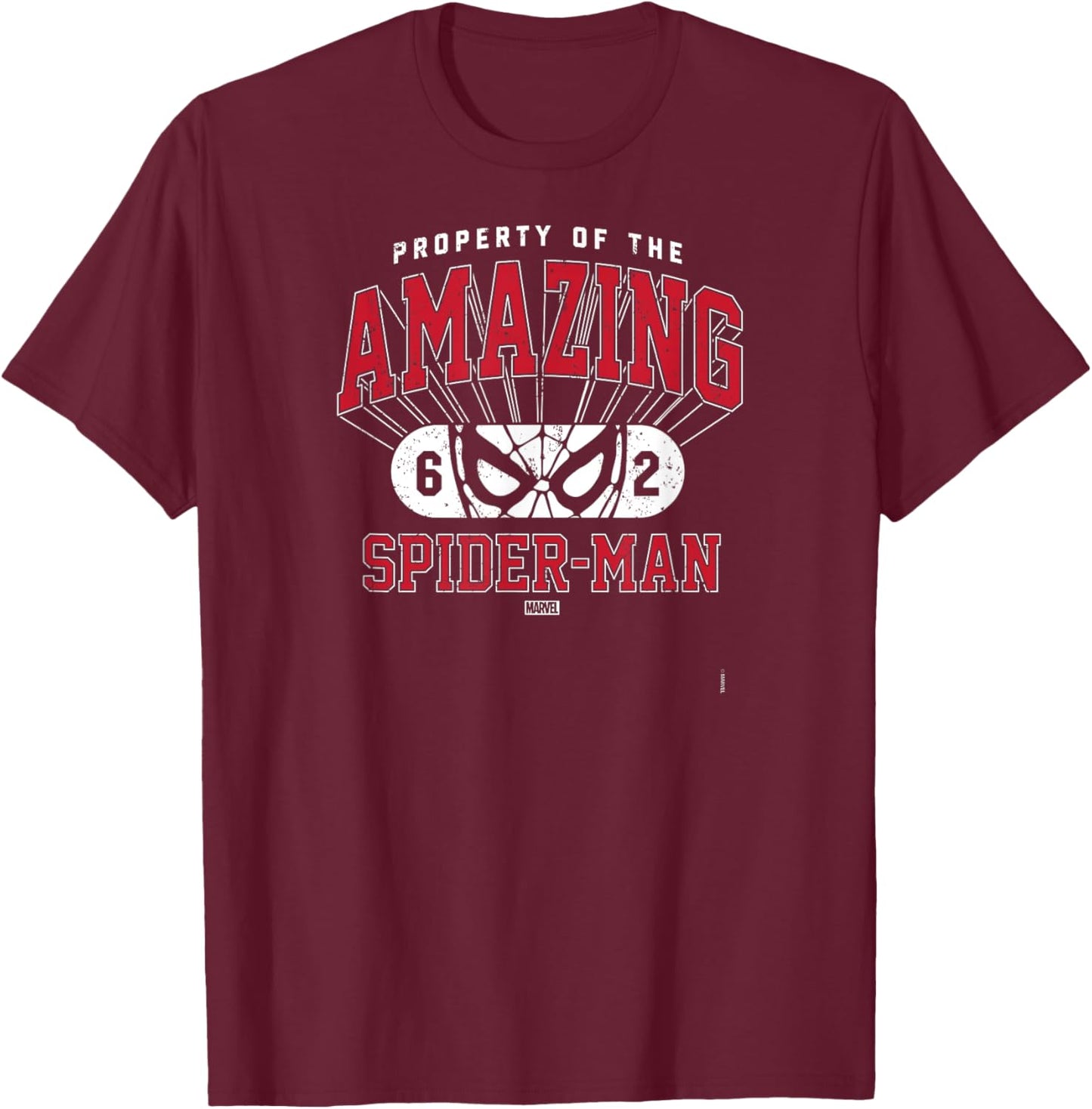 Spider-Man - Property of Spider-Man T-Shirt - T-Shirt | Maroon