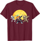 Dabbing Skeleton Mummy Spooky Squad Men Kids Boys Halloween T-Shirt - T-Shirt | Maroon