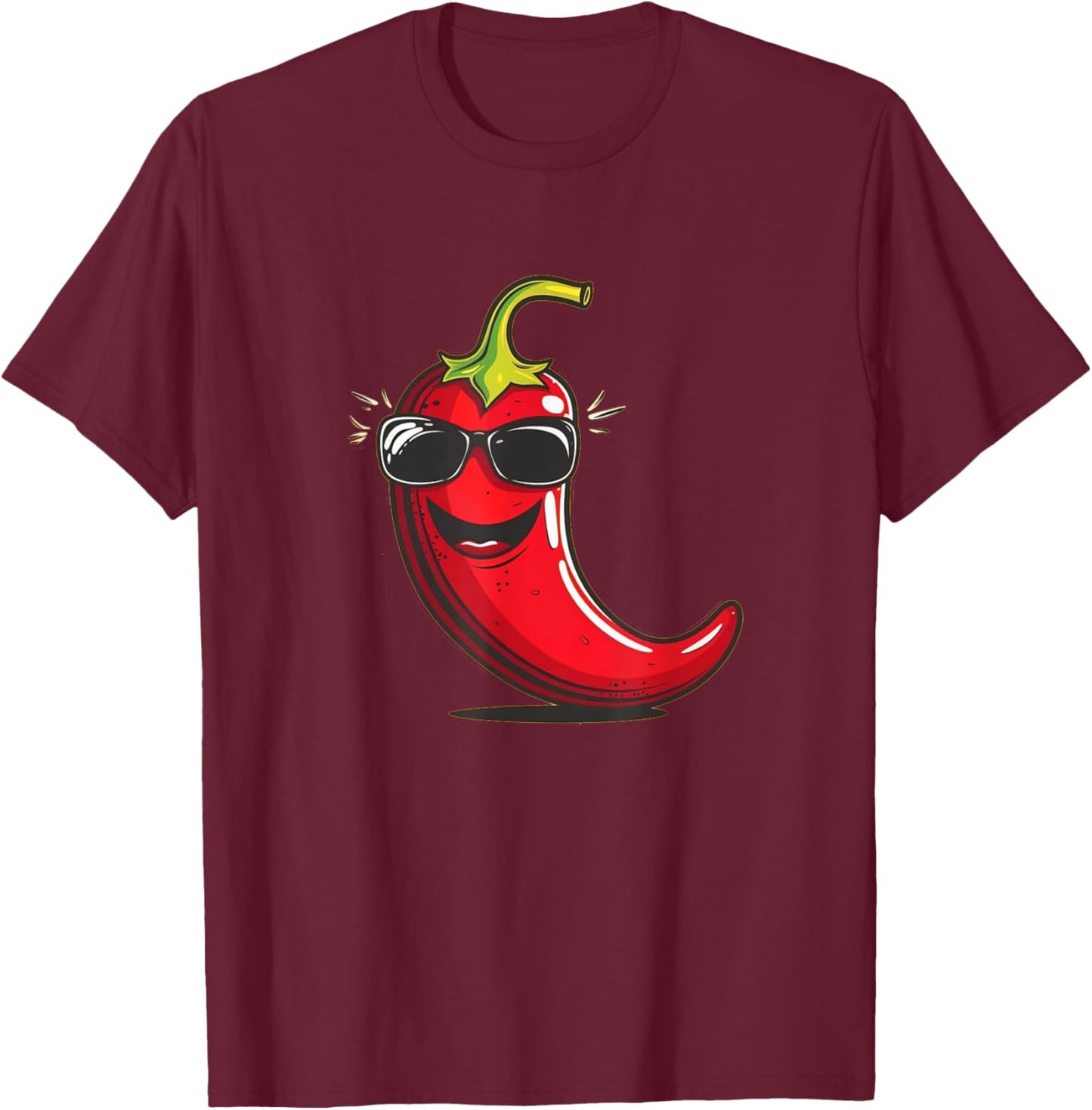 Pretty Chili Costume for Peppers Lovers T-Shirt - T-Shirt | Maroon